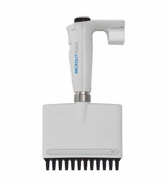 12 Channel Electronic Adjustable Spacing 0.2-10 uL Pipettor AQUA AQE-10-12